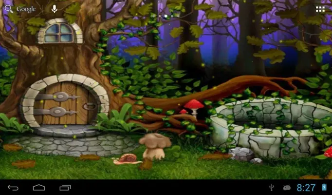 Fireflies in fairy forest android App screenshot 0